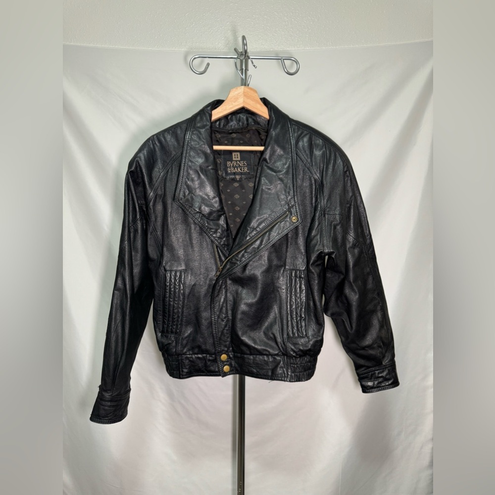 Vintage Byrnes & Baker Leather Crop Jacket